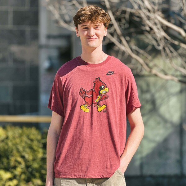 Nike® Walking Cy Heather Cardinal T-Shirt